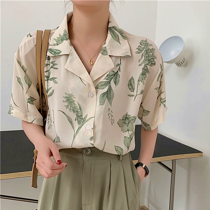 Japan-Style-Vintage-Apricot-Flower-Shirts-Elegant-Ladies-Notched-Button-Up-Shirt-Loose-Summer-Chiffon-Blouses