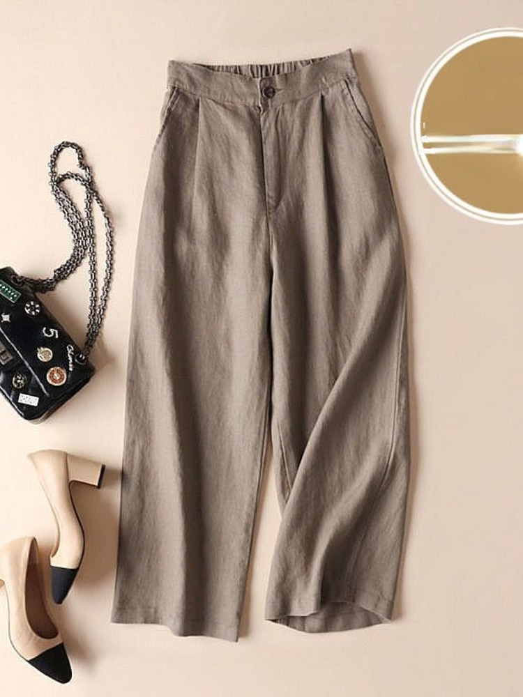 Linen-Wide-leg-Pants-LOOSE-Summer-New-Elastic-Waist-Women-s-Pants-Vintage-Harajuku-Fashion-Cotton