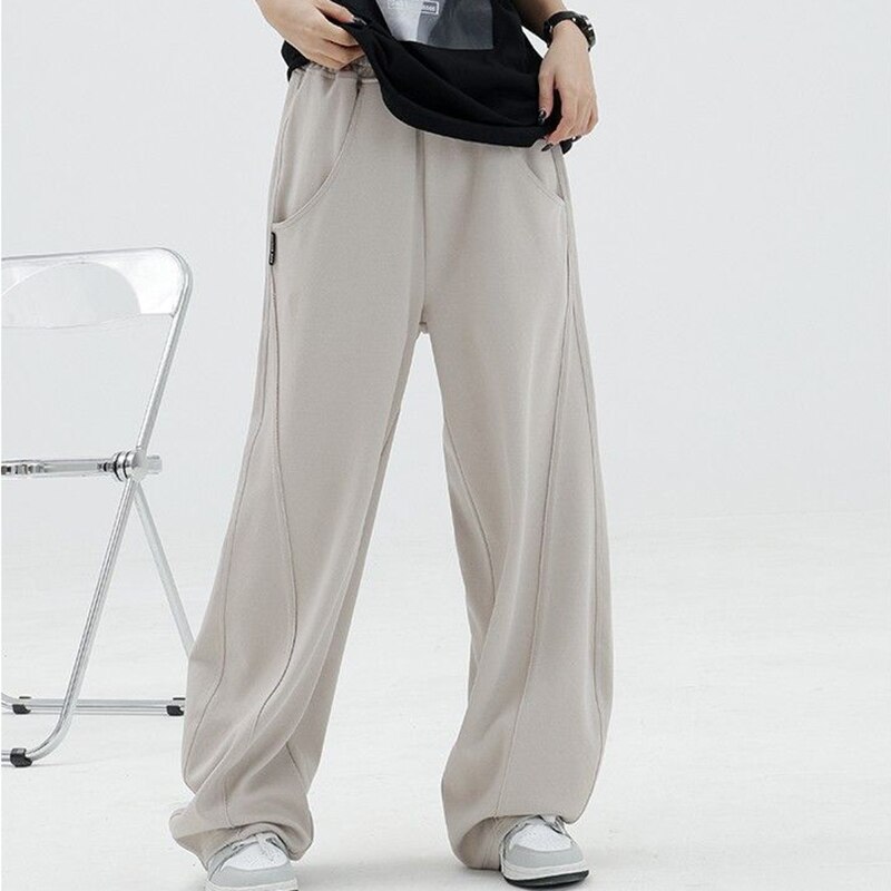 MEXZT-Women-Elastic-Waist-Wide-Leg-Pants-Solid-High-Waist-Casual-Sweatpants-Fashion-Hip-Hop-Bf-1