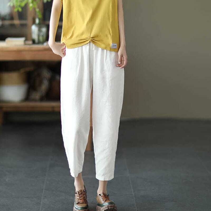 Rimocy-2022-Summer-Casual-Cotton-Linen-Pants-Women-Retro-Pockets-Loose-Harem-Pants-Woman-Solid-Elastic-3