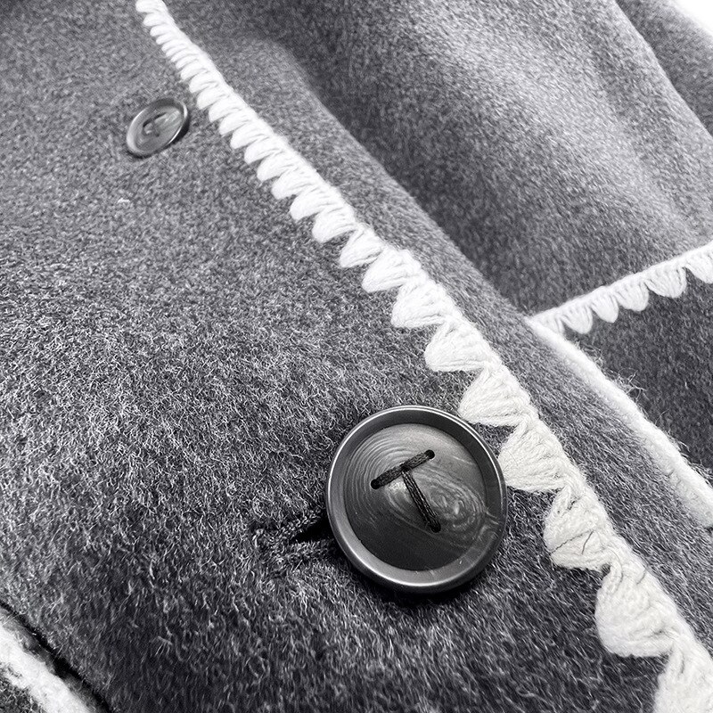 Women-Single-Breasted-Jacket-Autumn-Winter-Black-Scarf-Collar-Wool-Embroidery-White-Fringed-Cardigan-Female-Contrast-5
