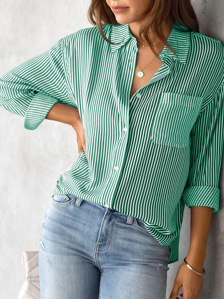 Long-Sleeve-Striped-Blouse-Women-Spring-2023-New-Female-Elegant-Ladies-Button-Up-Tops-Fashion-Oversize-2